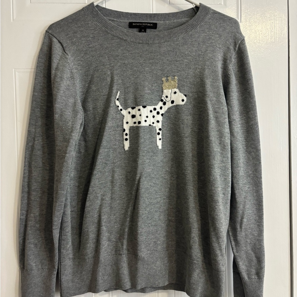 Banana Republic Gray Crew Neck Sweater